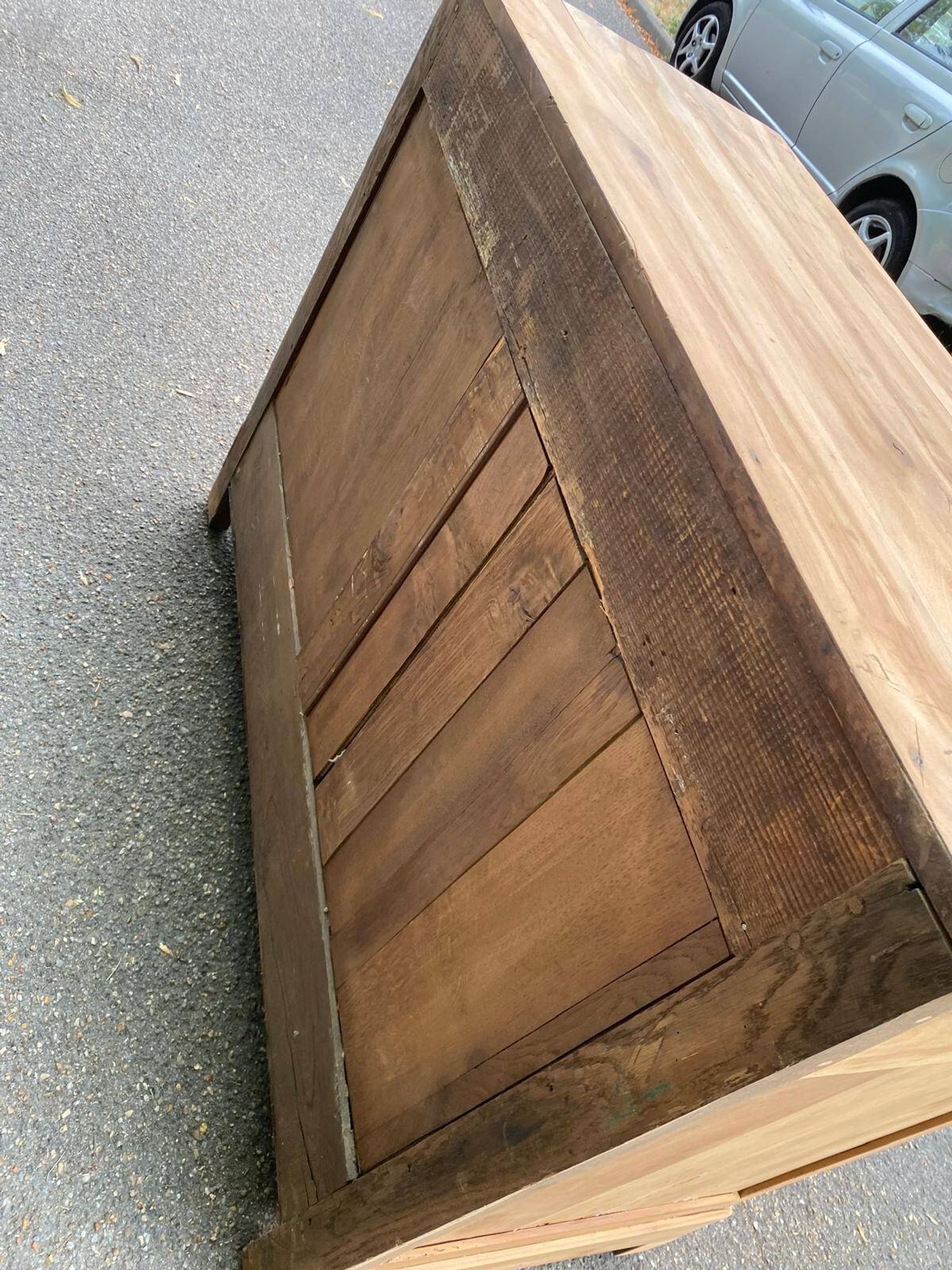 18th-century stripped buffet in solid walnut