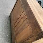 18th-century stripped buffet in solid walnut