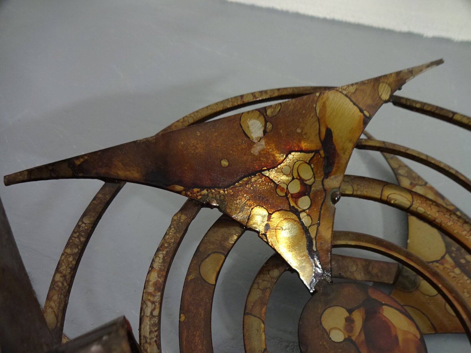 Brutalist Iron Candleholder by Henrik Horst, 1960s