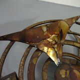 Brutalist Iron Candleholder by Henrik Horst, 1960s