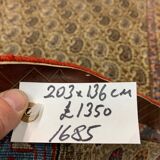 Vintage Tribal Rug 203x136 cm Wool Oriental Hand Made Rug Red, Beige, Blue