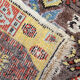 Tapis de laine beige fait à la main traditionnel géométrique tribal persan zone tapis- 102x210cm