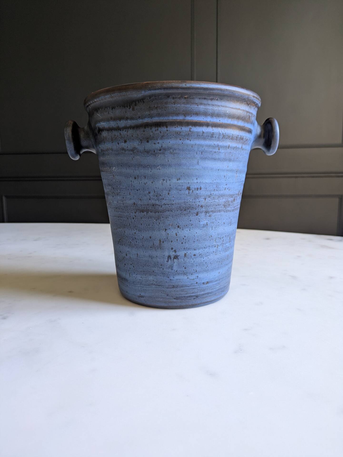 Champagne bucket/vintage cooler signed Ludovic Salins.