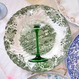 Mismatched antique dinner plates