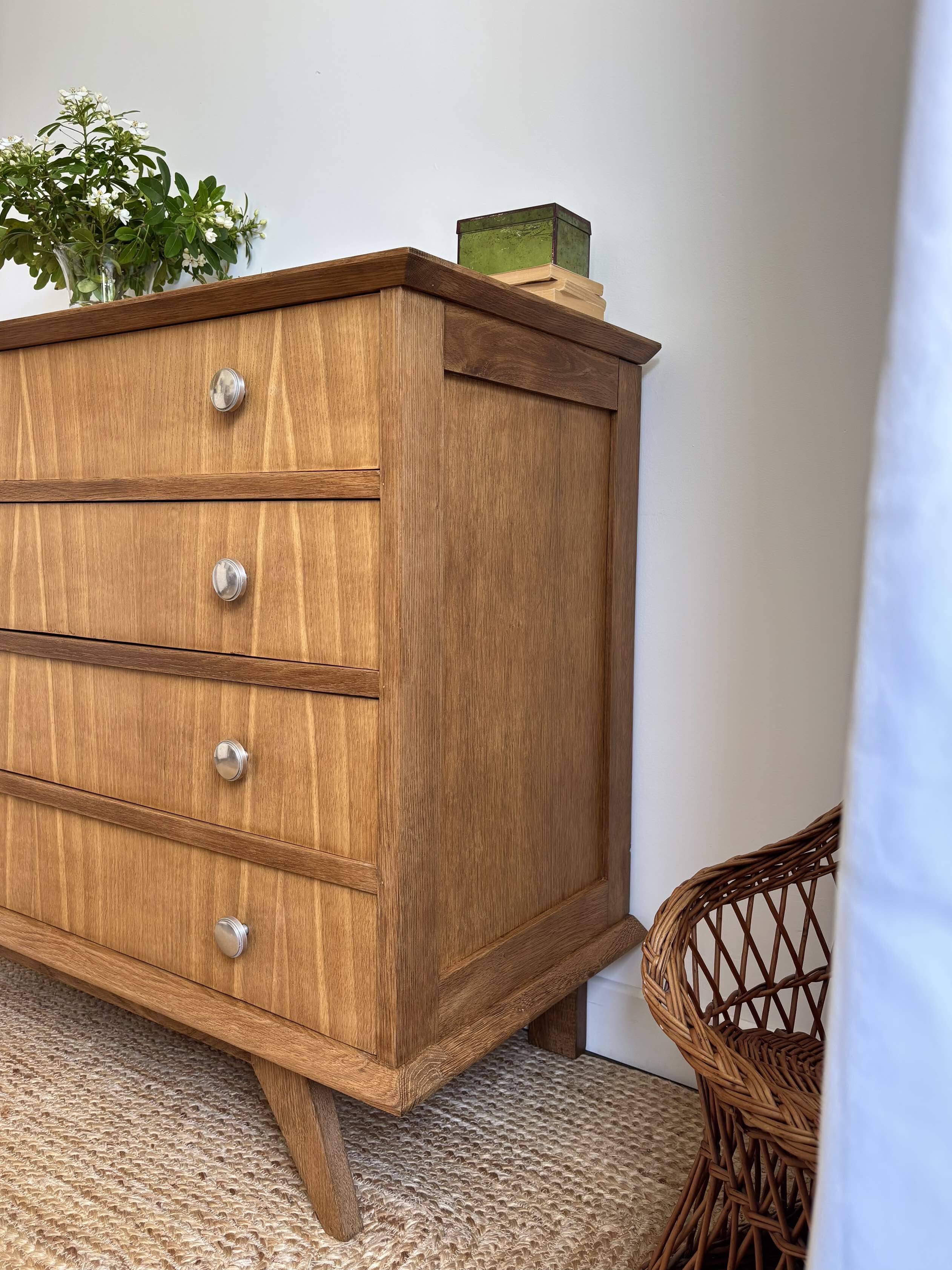 Vintage Scandinavian design commode from the 1950s.