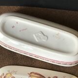 Faience brush holder