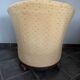 Armchair, toad, upholsterer, yellow patterned furniture and wood