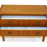 Scandinavian teak and beech commodus, Sweden, 1960