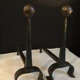 pair of cast iron chenet