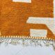 Handmade Moroccan Berber rug, orange, size 150 x 250 cm