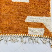 Handmade Moroccan Berber rug, orange, size 150 x 250 cm