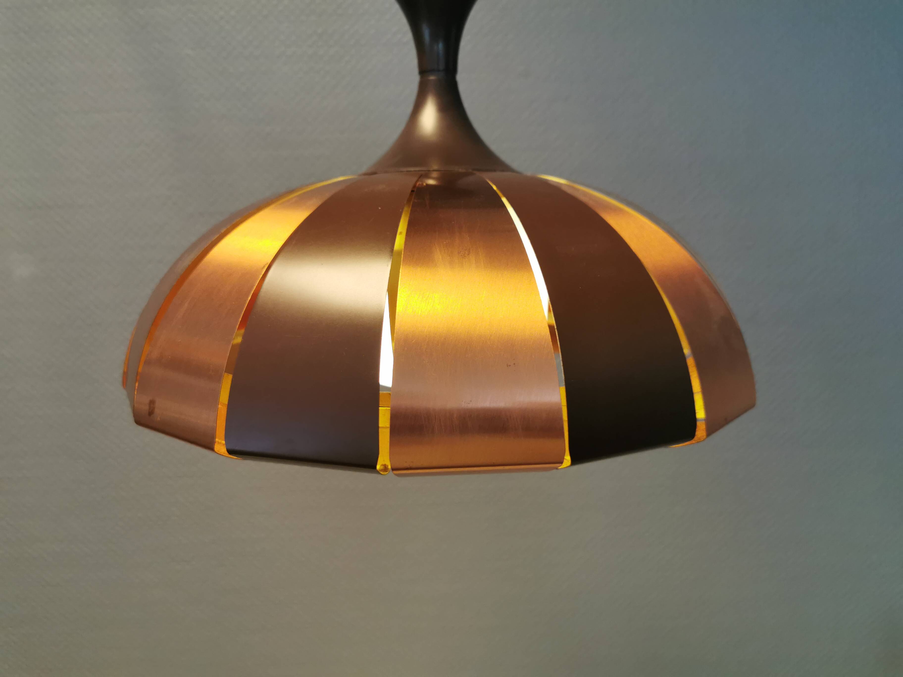 Hanging lamp from the 1970-80s, designed by Danish Werner Schou for his own company Coronell Elektro