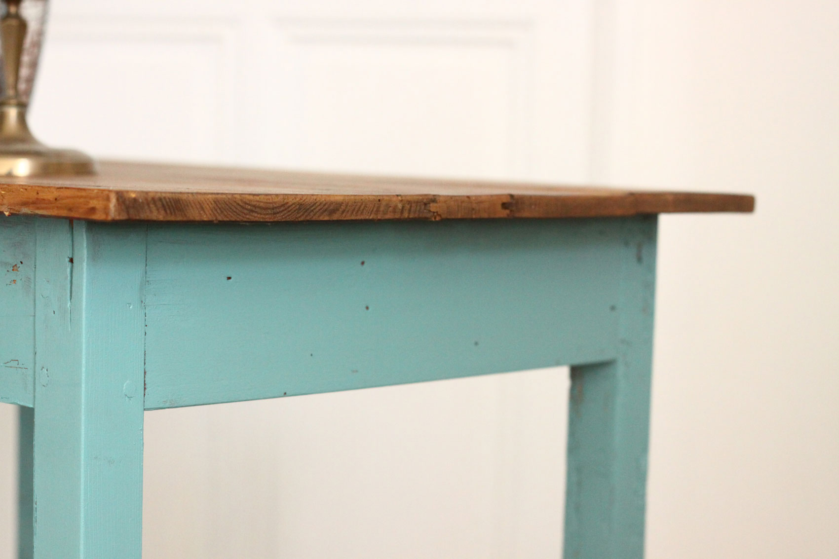 Patinoed wooden table