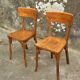 Pair of Baumann bistro chairs