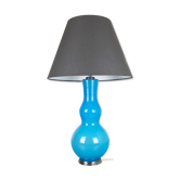 Lampe de bureau en verre de Murano opalin fabriquée par Cenedese Vetri Italie, années 60