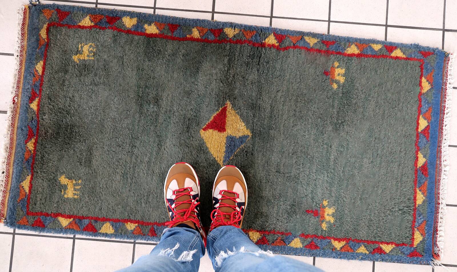 Tapis Vintage Fait Main Gabbeh – 75 x 139 cm - 1C1024