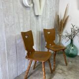 Pair of winstub (bistro) chairs