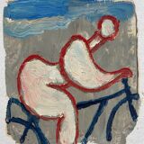 Table "The cyclist" HSP cycling sport by J.M. Brossat