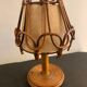 Lampe en rotin Louis Sognot 1950