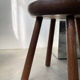4 hammered brutalist stools