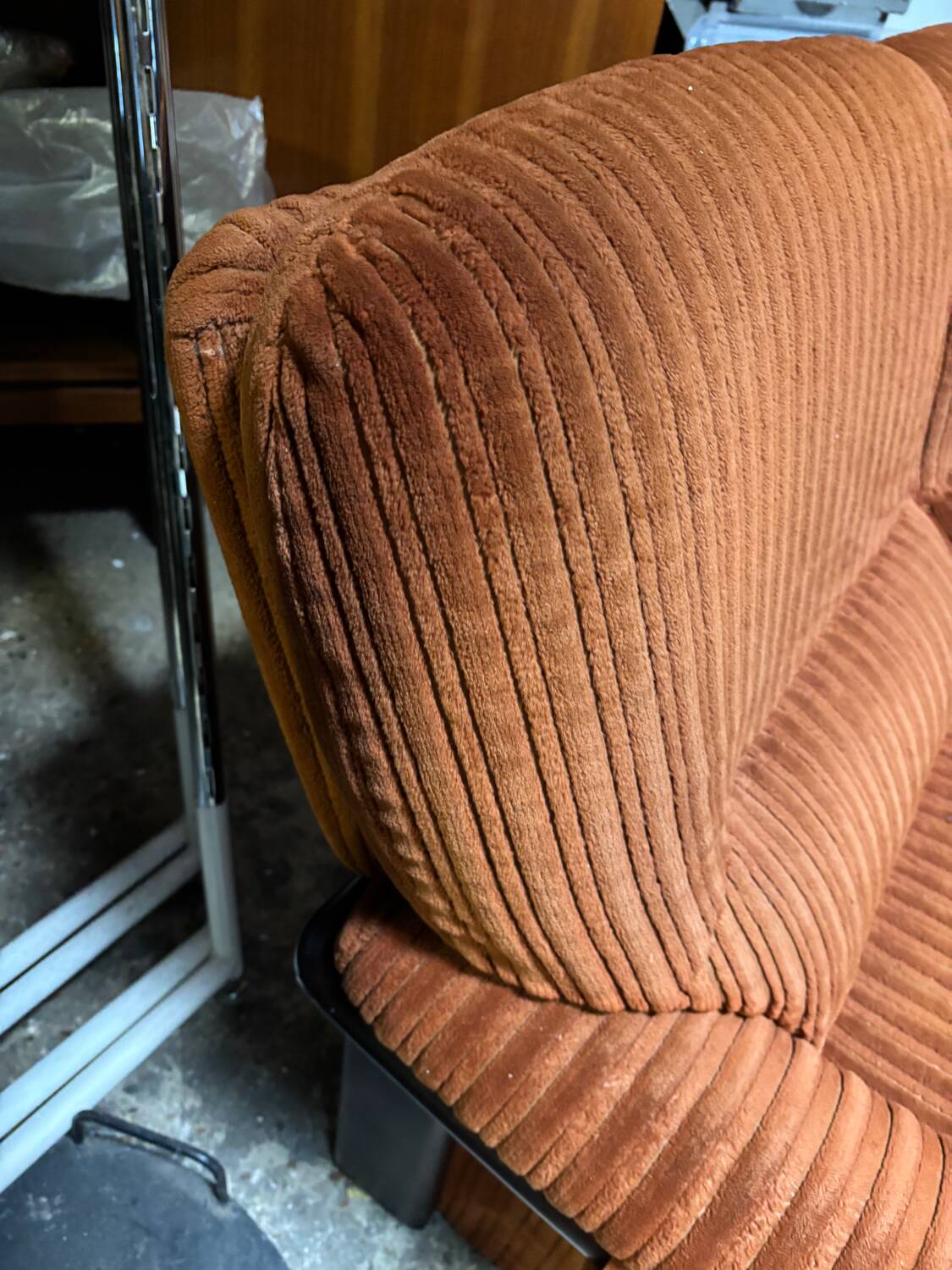 Vintage velvet sofa