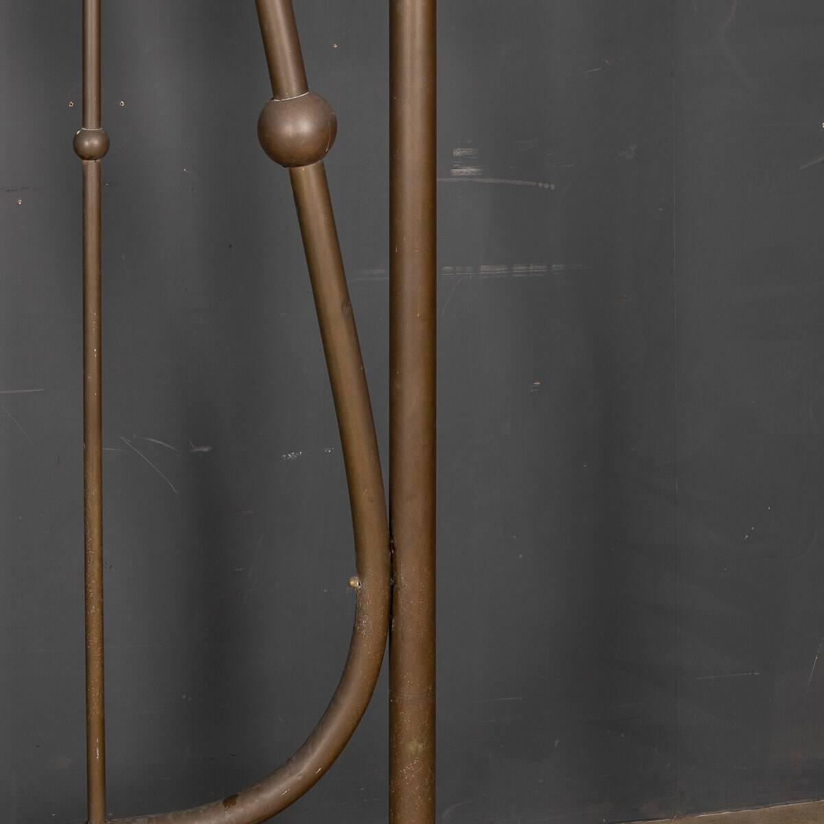 Antique 19thc victorian pair of brass coat stands c.1890