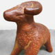 Vintage large decorative ceramic ram sculpture