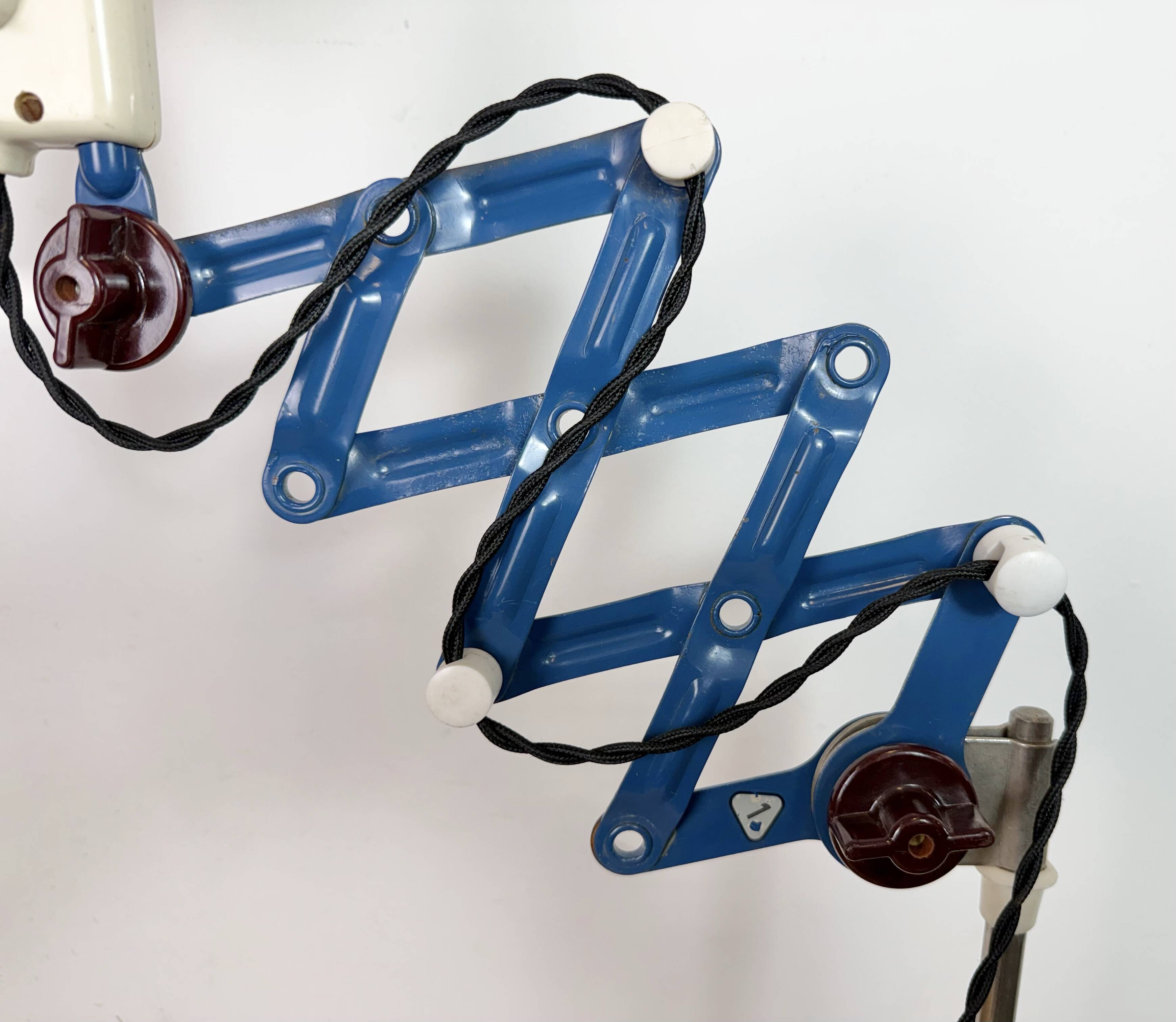 Industrial East German Scissor Lamp from VEB Zweckleuchtenbau Dresden, 1950
