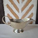 Silver-plated metal gravy boat