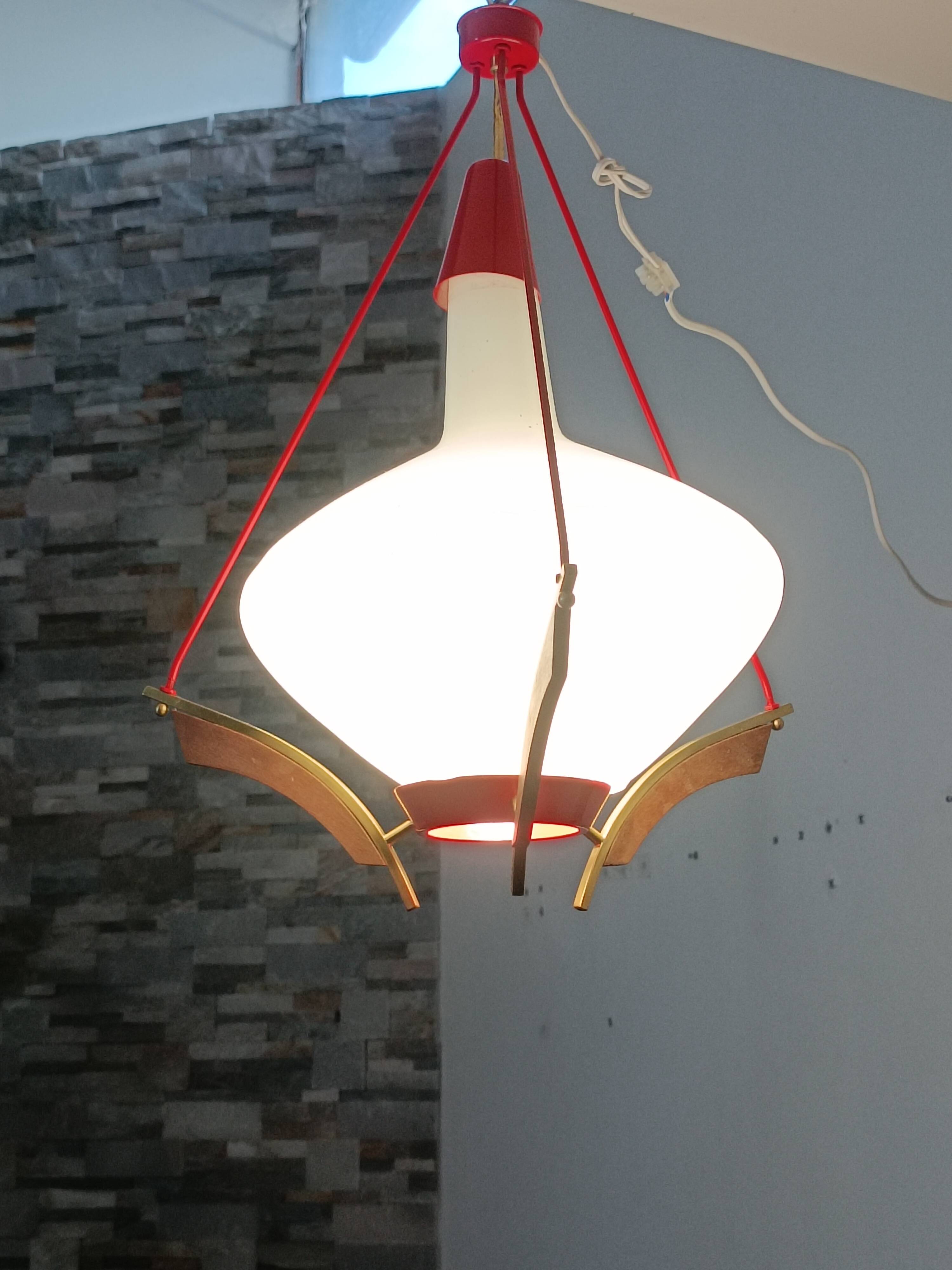 Lampe Suspendue Scandinave 1960s