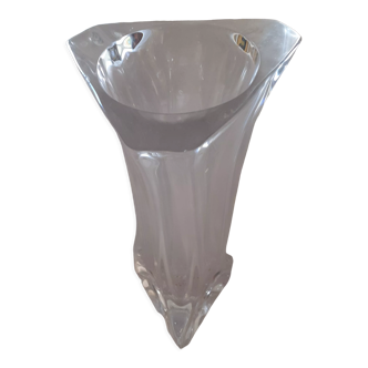 Large crystal vase, 70s