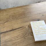 Solid oak farmhouse table 185cm
