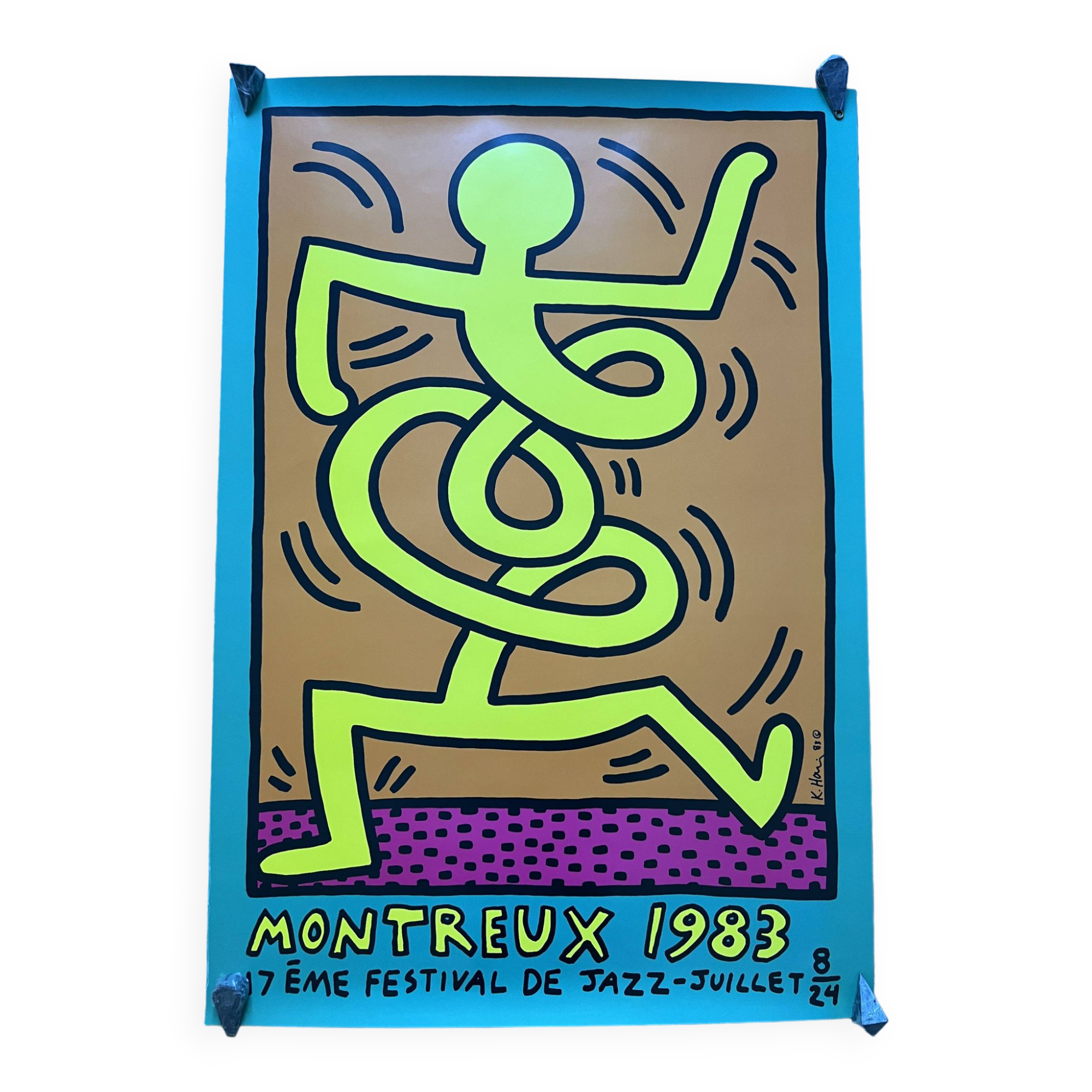 montreux jazz festival 83 haring poster exhibit streetart