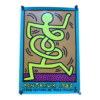 montreux jazz festival 83 haring poster exhibit streetart