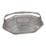 Silver metal aperitif server