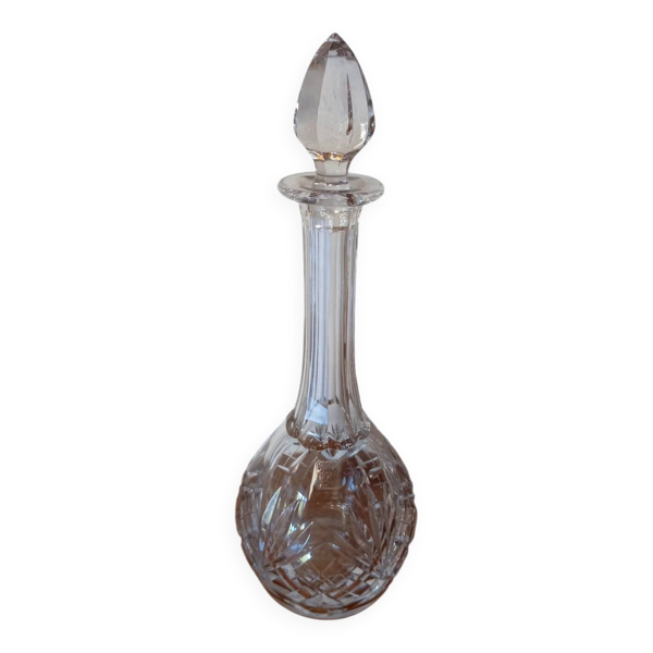 Carafe en cristal St Louis modèle Chantilly signé