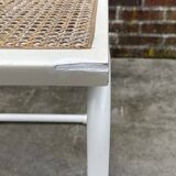 Set of 4 Cesca b32 model chairs in white by Marcel Breuer