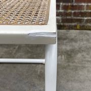 Set of 4 Cesca b32 model chairs in white by Marcel Breuer