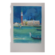 Paul Collomb : Le lagon de Venise, lithographie originale signée