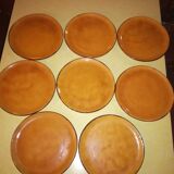Batch of 8 ceramic dessert plates