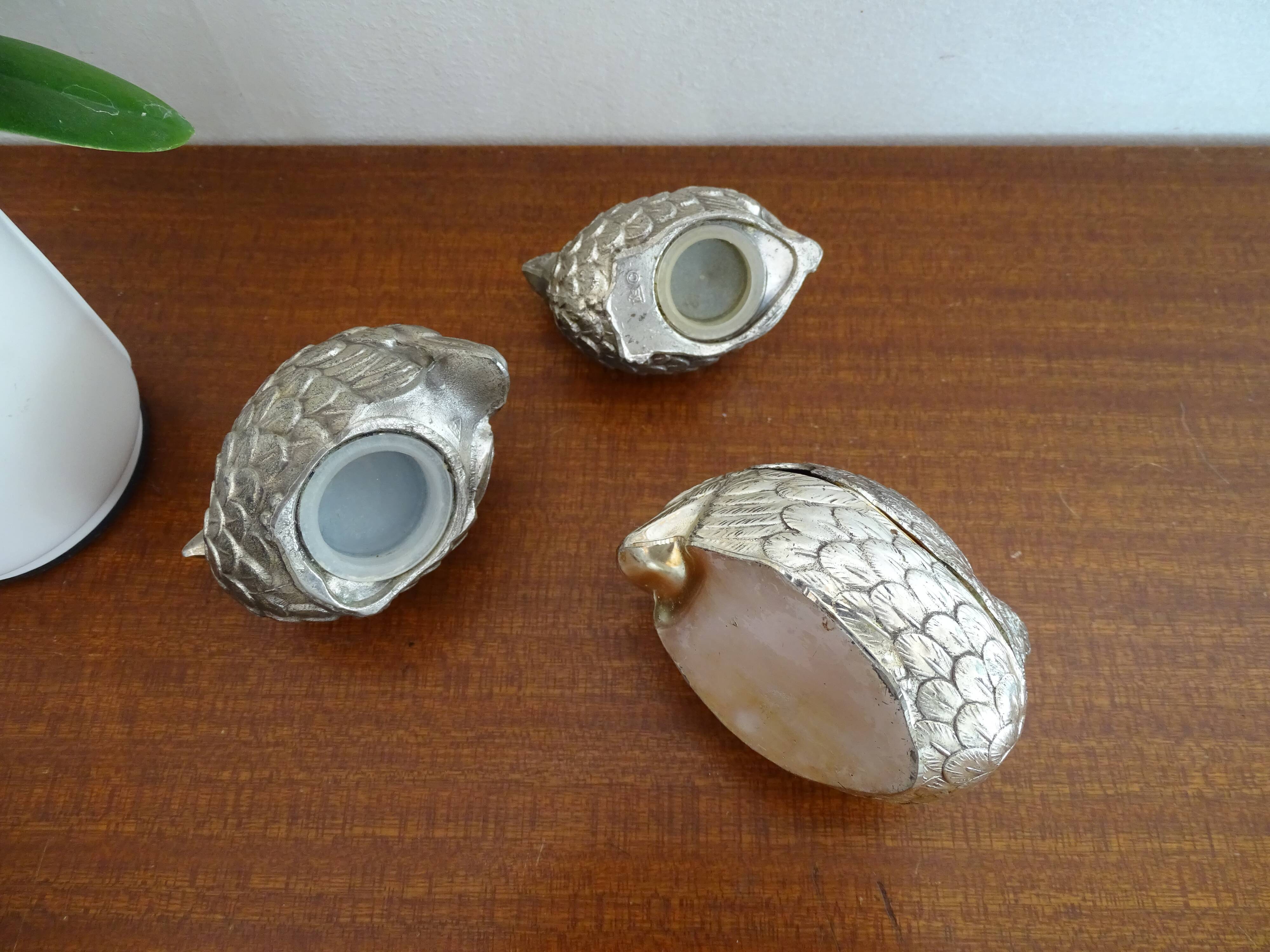 Lot of salerons hens style Mauro Manetti vintage