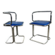 Vintage tubular frame dining room chairs