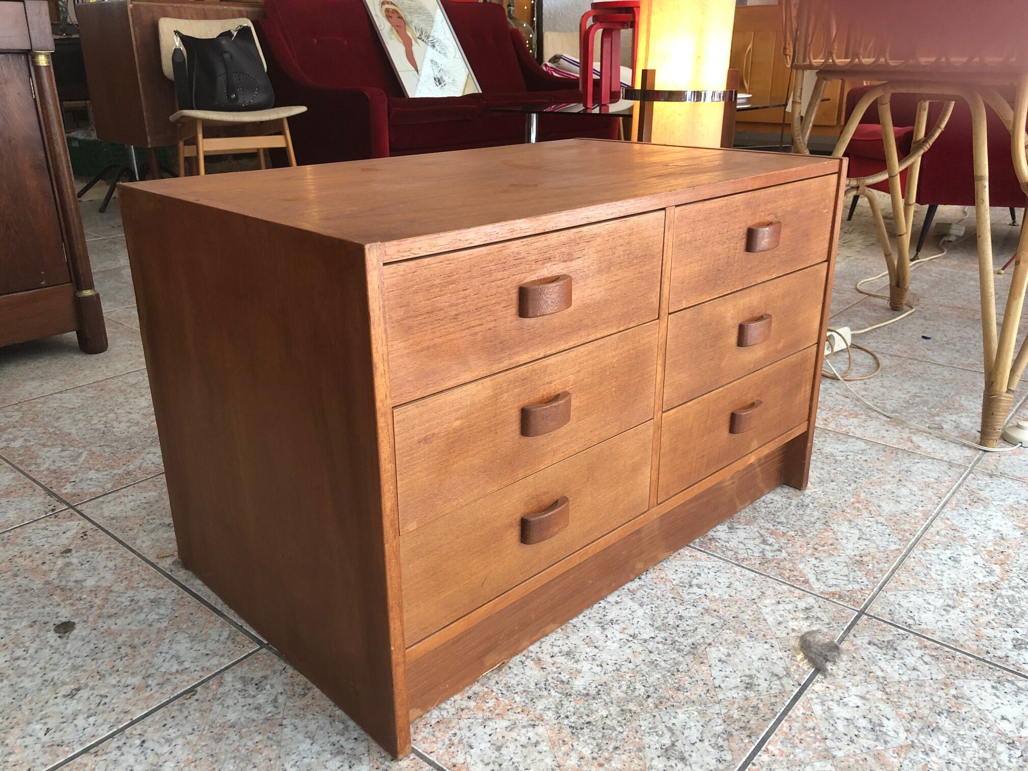 Commode 6 tiroirs des années 60