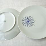 Set of 12 flat plates and 1 Bareuther dish