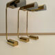 Set de 3 appliques vintage orientable, laiton, France 1970