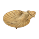 Vide-poches coquille en bronze doré