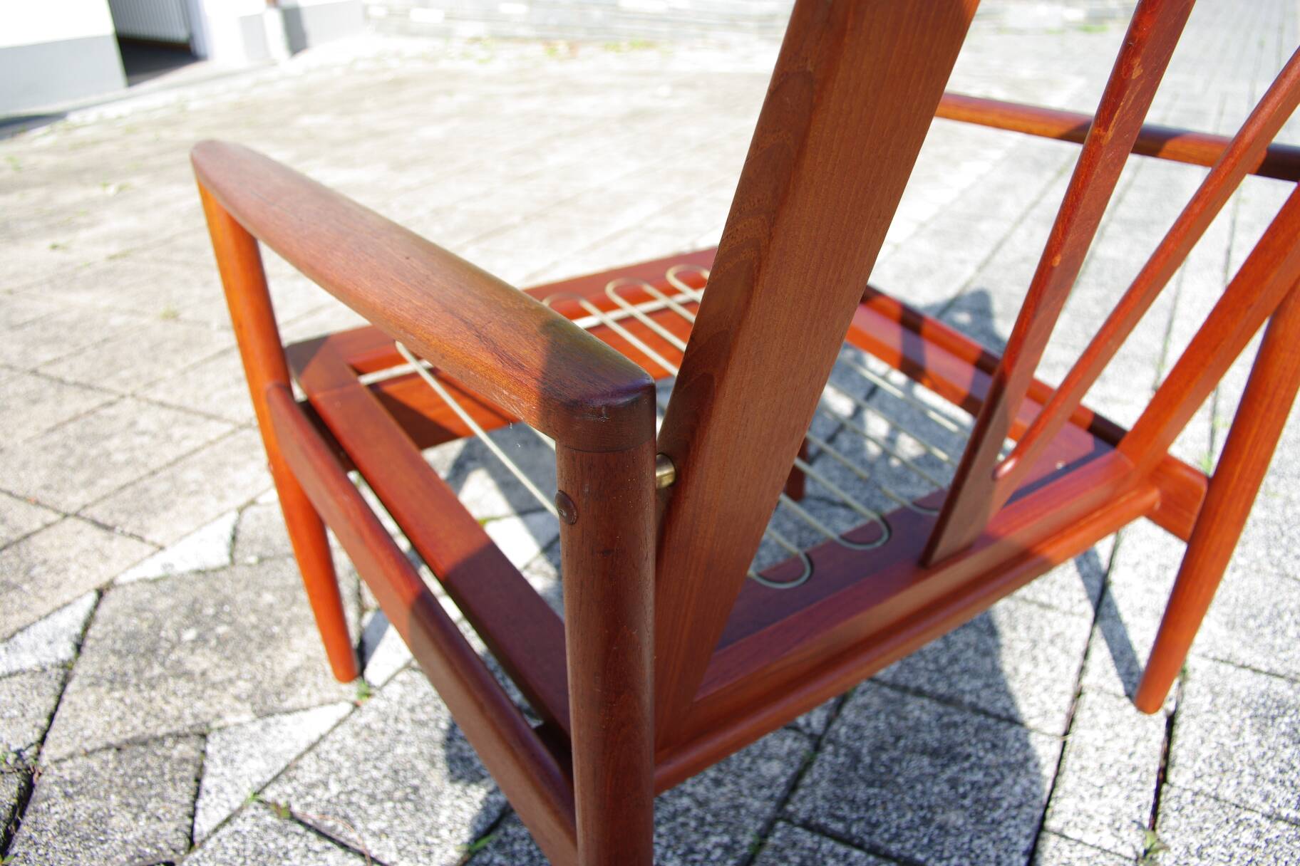 Fauteuil danois vintage en teck de john boné 1950