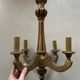 Antique gilded wooden chandelier