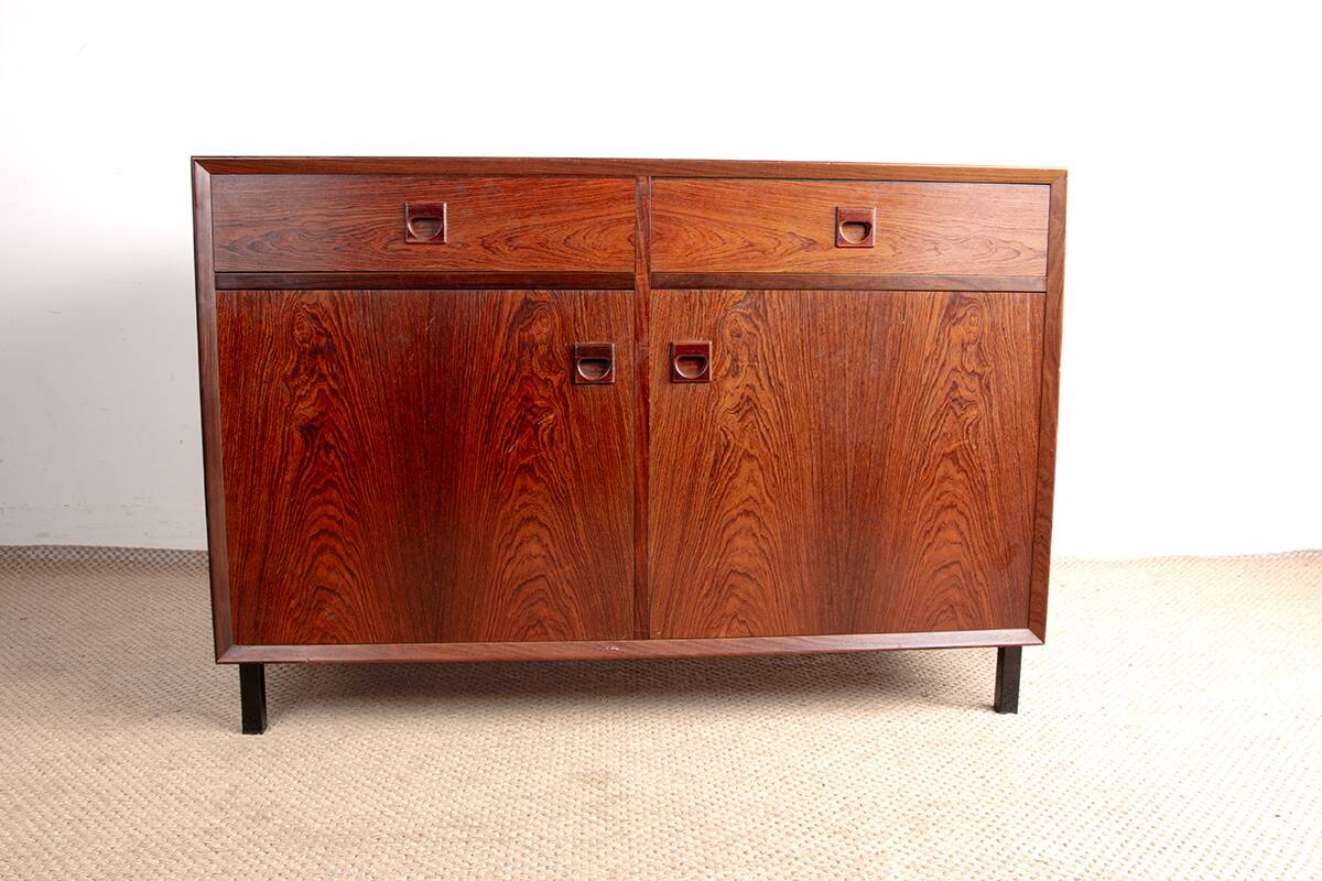 Buffet or small Scandinavian sideboard in rosewood by Erik Brouer 1960.