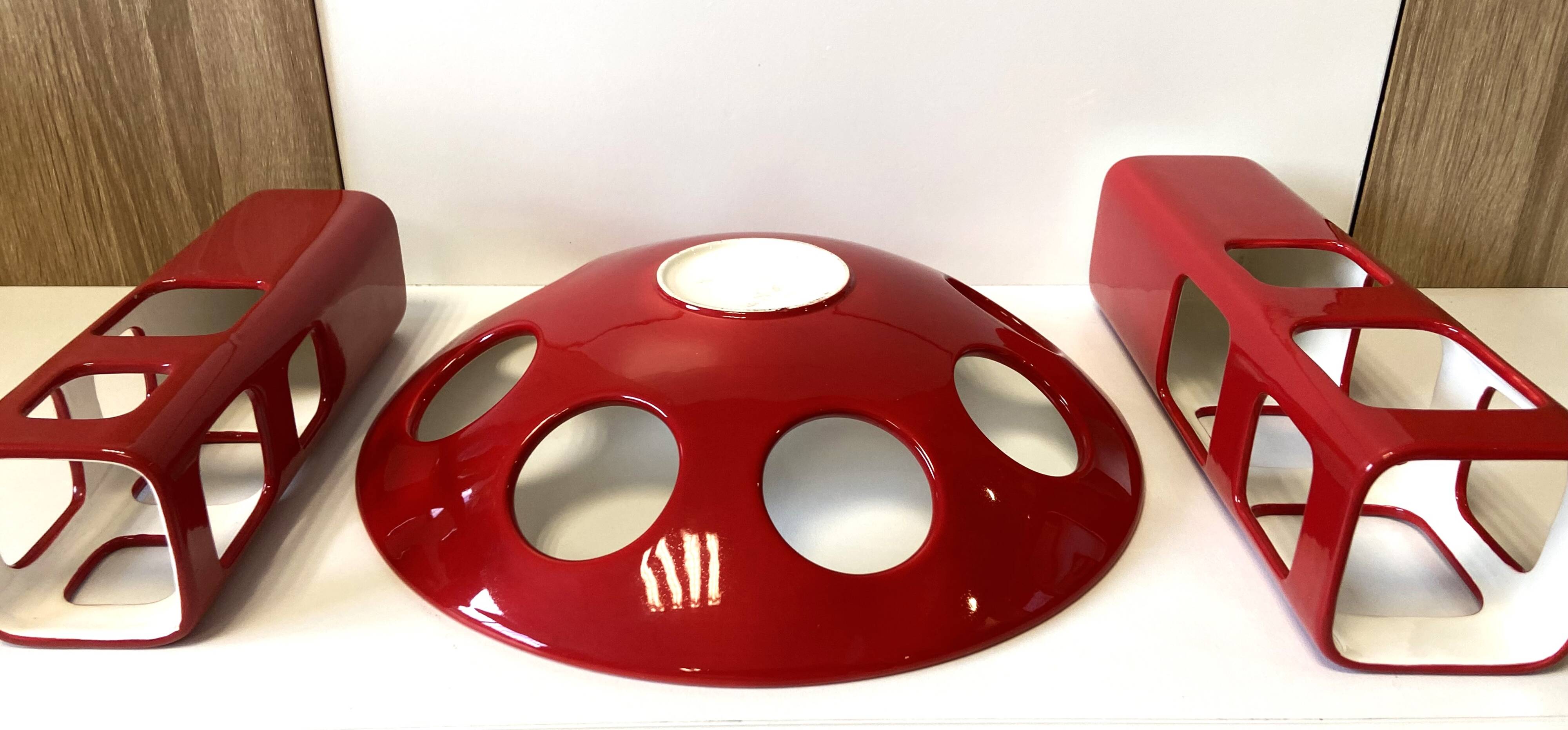 Modernist Ensemble Design Fine Glazed Earthenware Vase Bowl Lantern